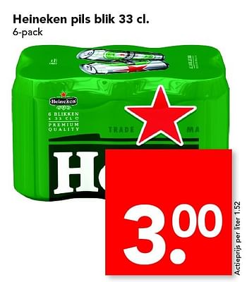 Aanbiedingen Heineken pils blik - Heineken - Geldig van 12/06/2016 tot 18/06/2016 bij Deen Supermarkten