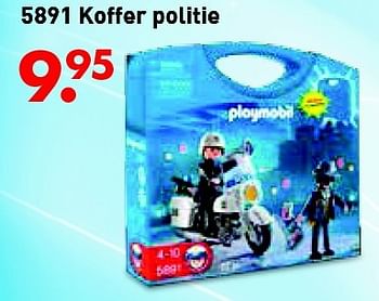 Aanbiedingen Koffer politie - Playmobil - Geldig van 10/06/2016 tot 03/07/2016 bij Multi Bazar