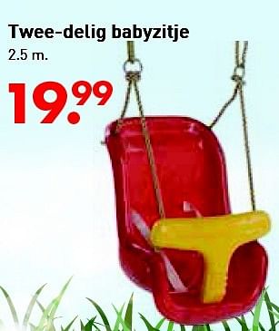 Aanbiedingen Twee-delig babyzitje - Huismerk - Multi Bazar - Geldig van 10/06/2016 tot 03/07/2016 bij Multi Bazar