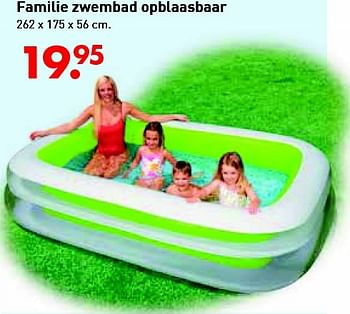 Aanbiedingen Familie zwembad opblaasbaar - Intex - Geldig van 10/06/2016 tot 03/07/2016 bij Multi Bazar