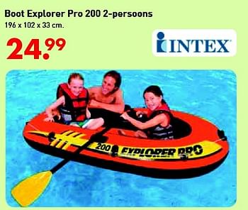 Aanbiedingen Boot explorer pro 200 2-persoons - Intex - Geldig van 10/06/2016 tot 03/07/2016 bij Multi Bazar