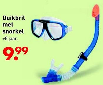 Aanbiedingen Duikbril met snorkel - Intex - Geldig van 10/06/2016 tot 03/07/2016 bij Multi Bazar