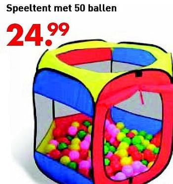 Aanbiedingen Speeltent met 50 ballen - Intex - Geldig van 10/06/2016 tot 03/07/2016 bij Multi Bazar