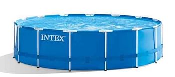 Aanbiedingen Framezwembadset 457x122cm - Intex - Geldig van 24/05/2017 tot 25/06/2017 bij ToyChamp