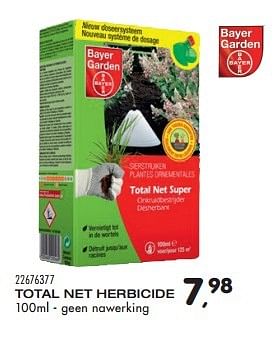 Aanbiedingen Total net herbicide - Bayer - Geldig van 21/06/2016 tot 27/07/2016 bij Supra Bazar