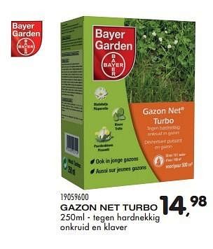 Aanbiedingen Gazon net turbo - Bayer - Geldig van 21/06/2016 tot 27/07/2016 bij Supra Bazar