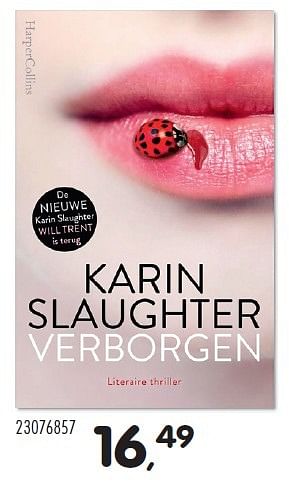 Aanbiedingen Karin slaughter verborgen - Huismerk - Supra Bazar - Geldig van 21/06/2016 tot 27/07/2016 bij Supra Bazar
