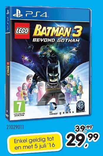 Aanbiedingen Lego batman 3 beyond gotham - Warner Brothers Interactive Entertainment - Geldig van 21/06/2016 tot 27/07/2016 bij Supra Bazar
