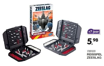 Aanbiedingen Reisspel zeeslag - Hasbro - Geldig van 21/06/2016 tot 27/07/2016 bij Supra Bazar