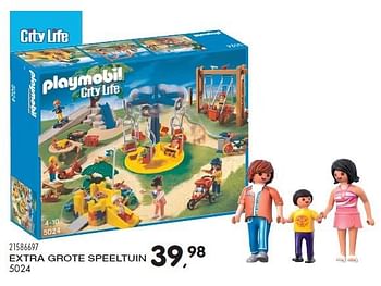 Aanbiedingen Extra grote speeltuin - Playmobil - Geldig van 21/06/2016 tot 27/07/2016 bij Supra Bazar