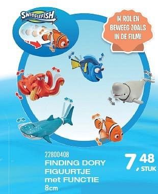 Aanbiedingen Finding dory figuurtje met functie - Disney - Geldig van 21/06/2016 tot 27/07/2016 bij Supra Bazar