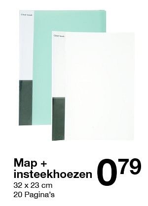 Aanbiedingen Map + insteekhoezen - Huismerk - Zeeman  - Geldig van 25/06/2016 tot 01/07/2016 bij Zeeman