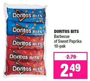 Aanbiedingen Doritos bits barbecue of sweet paprika - Doritos - Geldig van 20/06/2016 tot 03/07/2016 bij Big Bazar