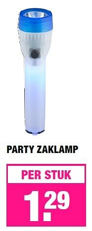 Aanbiedingen Party zaklamp - Huismerk - Big Bazar - Geldig van 20/06/2016 tot 03/07/2016 bij Big Bazar
