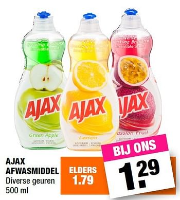 Aanbiedingen Ajax afwasmiddel - Ajax - Geldig van 20/06/2016 tot 03/07/2016 bij Big Bazar