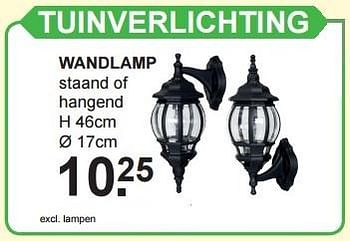 Aanbiedingen Tuinverlichting wandlamp - Huismerk - Van Cranenbroek - Geldig van 04/07/2016 tot 23/07/2016 bij Van Cranenbroek
