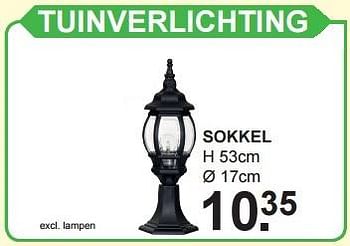 Aanbiedingen Tuinverlichting sokkel - Huismerk - Van Cranenbroek - Geldig van 04/07/2016 tot 23/07/2016 bij Van Cranenbroek