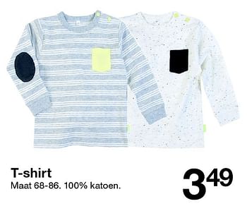 Aanbiedingen T-shirt - Huismerk - Zeeman  - Geldig van 02/07/2016 tot 31/10/2016 bij Zeeman