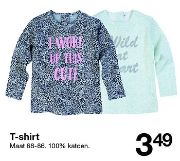 Aanbiedingen T-shirt - Huismerk - Zeeman  - Geldig van 02/07/2016 tot 31/10/2016 bij Zeeman