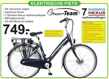 Aanbiedingen Elektrische fiets - Shimano - Geldig van 18/07/2016 tot 07/08/2016 bij Van Cranenbroek
