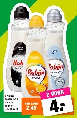 Aanbiedingen Robijn wasmiddel - Robijn - Geldig van 18/07/2016 tot 31/07/2016 bij Big Bazar