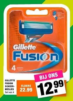Aanbiedingen Gillette fusion scheermesjes - Gillette - Geldig van 18/07/2016 tot 31/07/2016 bij Big Bazar