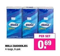 Aanbiedingen Mola zakdoekjes - Mola - Geldig van 18/07/2016 tot 31/07/2016 bij Big Bazar