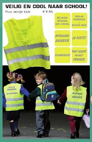 Aanbiedingen Fluo vestje kids - Huismerk - Multi Bazar - Geldig van 01/08/2016 tot 17/09/2016 bij Multi Bazar
