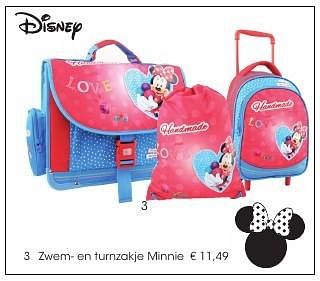 Aanbiedingen Zwem- en turnzakje minnie - Disney - Geldig van 01/08/2016 tot 17/09/2016 bij Multi Bazar