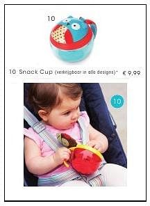 Aanbiedingen Snack cup verkrijgbaar in alle designs - Otis Owl - Geldig van 01/08/2016 tot 17/09/2016 bij Multi Bazar