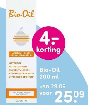 Aanbiedingen Bio-oil - Bio-Oil - Geldig van 01/08/2016 tot 14/08/2016 bij da