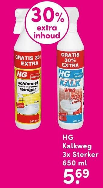 Aanbiedingen Hg kalkweg 3x sterker - HG - Geldig van 01/08/2016 tot 14/08/2016 bij da