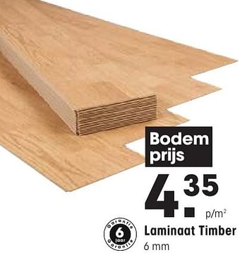 Aanbiedingen Laminaat timber - Huismerk - Kwantum - Geldig van 01/08/2016 tot 14/08/2016 bij Kwantum