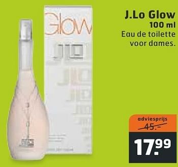 Aanbiedingen J.lo glow - J.Lo Glow - Geldig van 02/08/2016 tot 14/08/2016 bij Trekpleister