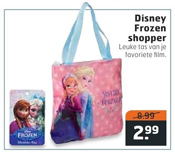 Aanbiedingen Disney frozen shopper - Disney  Frozen - Geldig van 02/08/2016 tot 14/08/2016 bij Trekpleister