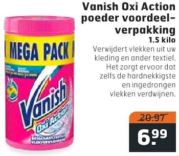 Aanbiedingen Vanish oxi action poeder voordeelverpakking - Vanish - Geldig van 02/08/2016 tot 14/08/2016 bij Trekpleister