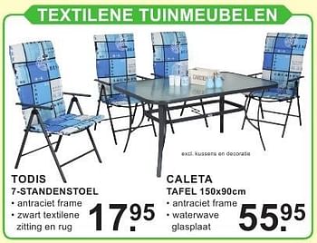 Aanbiedingen Caleta tafel - Huismerk - Van Cranenbroek - Geldig van 01/08/2016 tot 21/08/2016 bij Van Cranenbroek