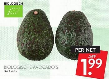 Aanbiedingen Biologische avocado`s - Huismerk - Deka Markt - Geldig van 07/08/2016 tot 13/08/2016 bij Deka Markt