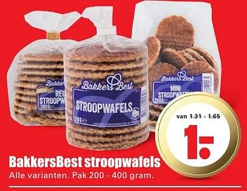 Aanbiedingen Bakkersbest stroopwafels - BakkersBest - Geldig van 07/08/2016 tot 13/08/2016 bij Lekker Doen
