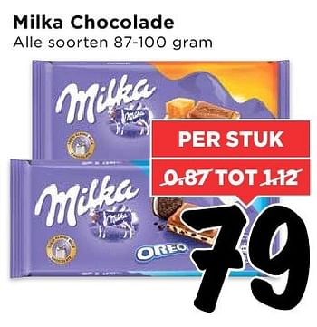 Aanbiedingen Milka chocolade - Milka - Geldig van 07/08/2016 tot 13/08/2016 bij Vomar