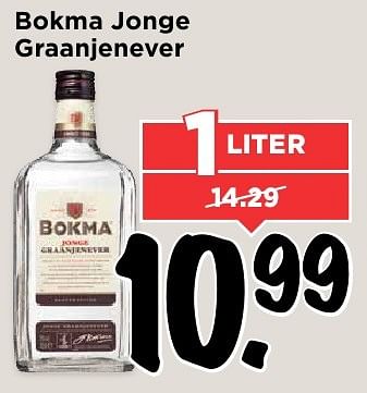 Aanbiedingen Bokma jonge graanjenever - BOKMA - Geldig van 07/08/2016 tot 13/08/2016 bij Vomar