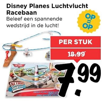 Aanbiedingen Disney planes luchtvlucht racebaan - Disney - Geldig van 07/08/2016 tot 13/08/2016 bij Vomar