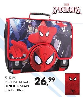 Aanbiedingen Boekentas spiderman - Marvel - Geldig van 09/08/2016 tot 13/09/2016 bij Supra Bazar