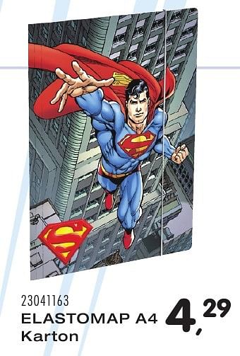 Aanbiedingen Elastomap a4 karton - DC Comics - Geldig van 09/08/2016 tot 13/09/2016 bij Supra Bazar