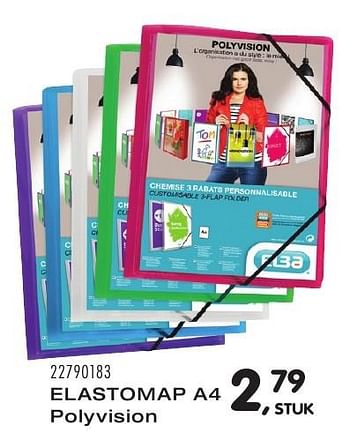 Aanbiedingen Elastomap a4 polyvision - Elba - Geldig van 09/08/2016 tot 13/09/2016 bij Supra Bazar
