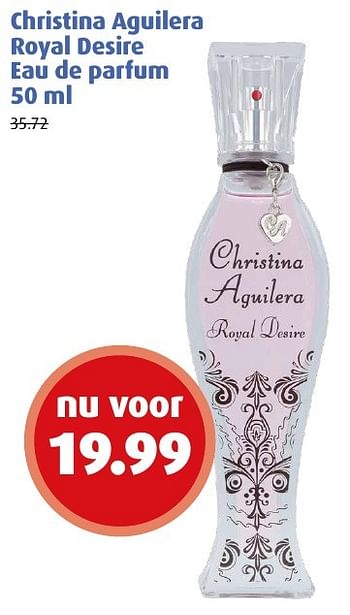 Aanbiedingen Christina aguilera royal desire eau de parfum - Christina Aguilera - Geldig van 01/08/2016 tot 14/08/2016 bij Uw eigen drogist