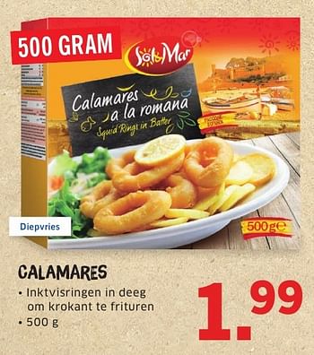 Aanbiedingen Calamares - Sol &amp; Mar - Geldig van 08/08/2016 tot 14/08/2016 bij Lidl