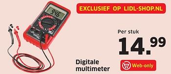 Aanbiedingen Powerfix digitale multimeter - PowerFix - Geldig van 08/08/2016 tot 14/08/2016 bij Lidl