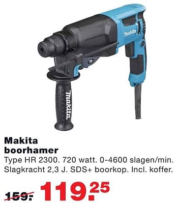 Aanbiedingen Makita boorhamer hr 2300 - Makita - Geldig van 08/08/2016 tot 14/08/2016 bij Praxis