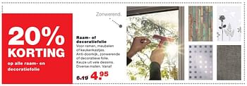 Aanbiedingen Raam- of decoratiefolie - Huismerk - Praxis - Geldig van 08/08/2016 tot 14/08/2016 bij Praxis